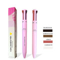 Caneta de Maquiagem 4 em 1  À Prova D'água De Longa Duração E Fácil Brilho De Cor - Beauty Color Pen